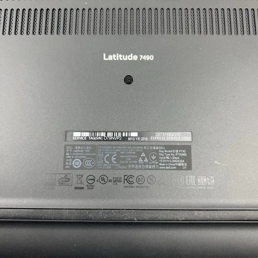 Dell Latitude 7490 14'' I5-8250u 8GB 128GB M.2 SSD Win 11 Pro With 4G Sim Slot
